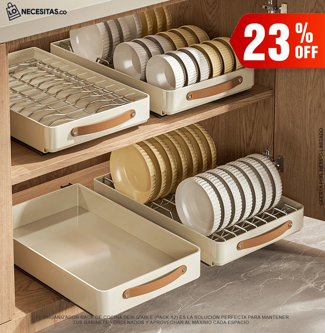 Organizador de Platos Móvil / PACK X 2 BANDEJAS