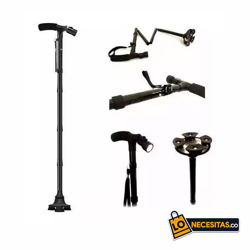 Bastón Plegable Con Linterna- Trusty Cane