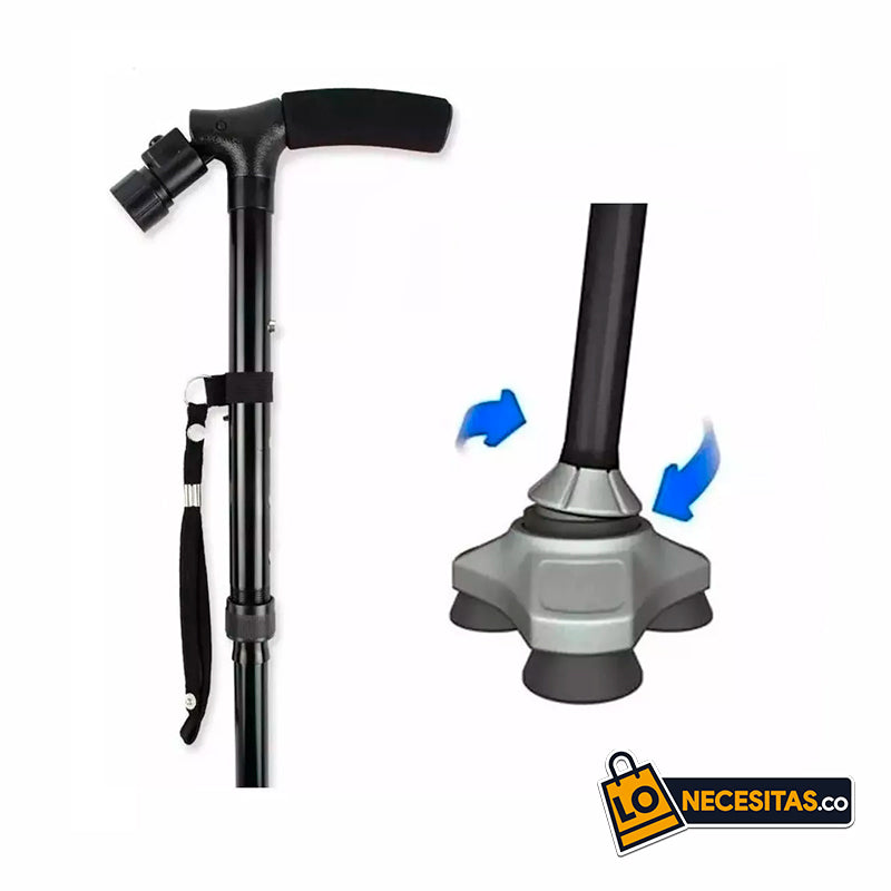 Bastón Plegable Con Linterna- Trusty Cane
