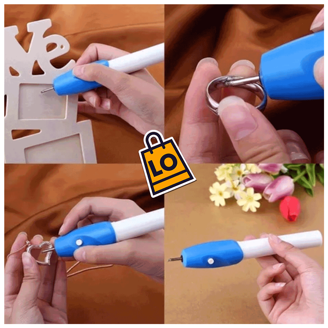 DibujoLáser® LÁPIZ GRABADOR ELÉCTRICO DE MÚLTIPLES SUPERFICIES