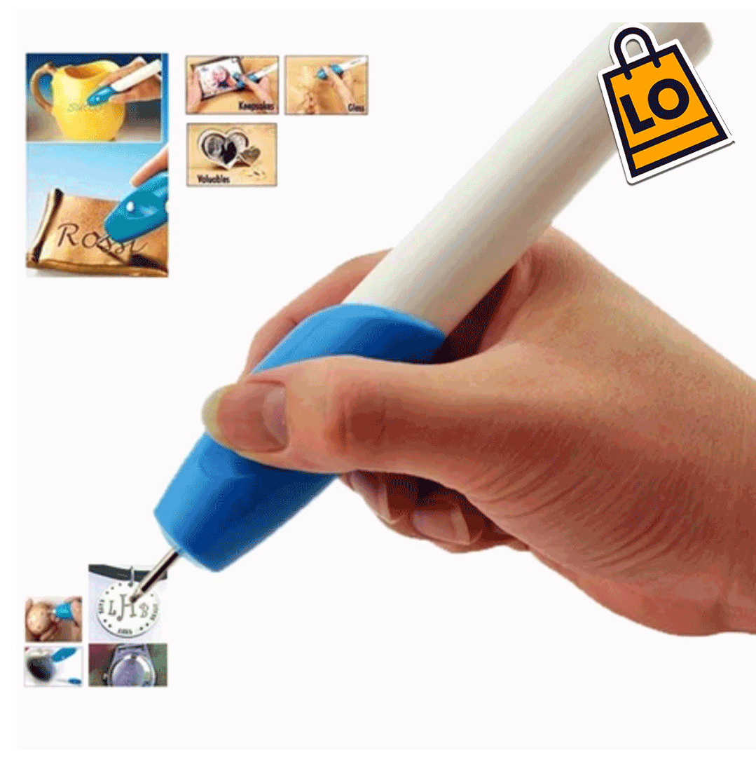 DibujoLáser® LÁPIZ GRABADOR ELÉCTRICO DE MÚLTIPLES SUPERFICIES