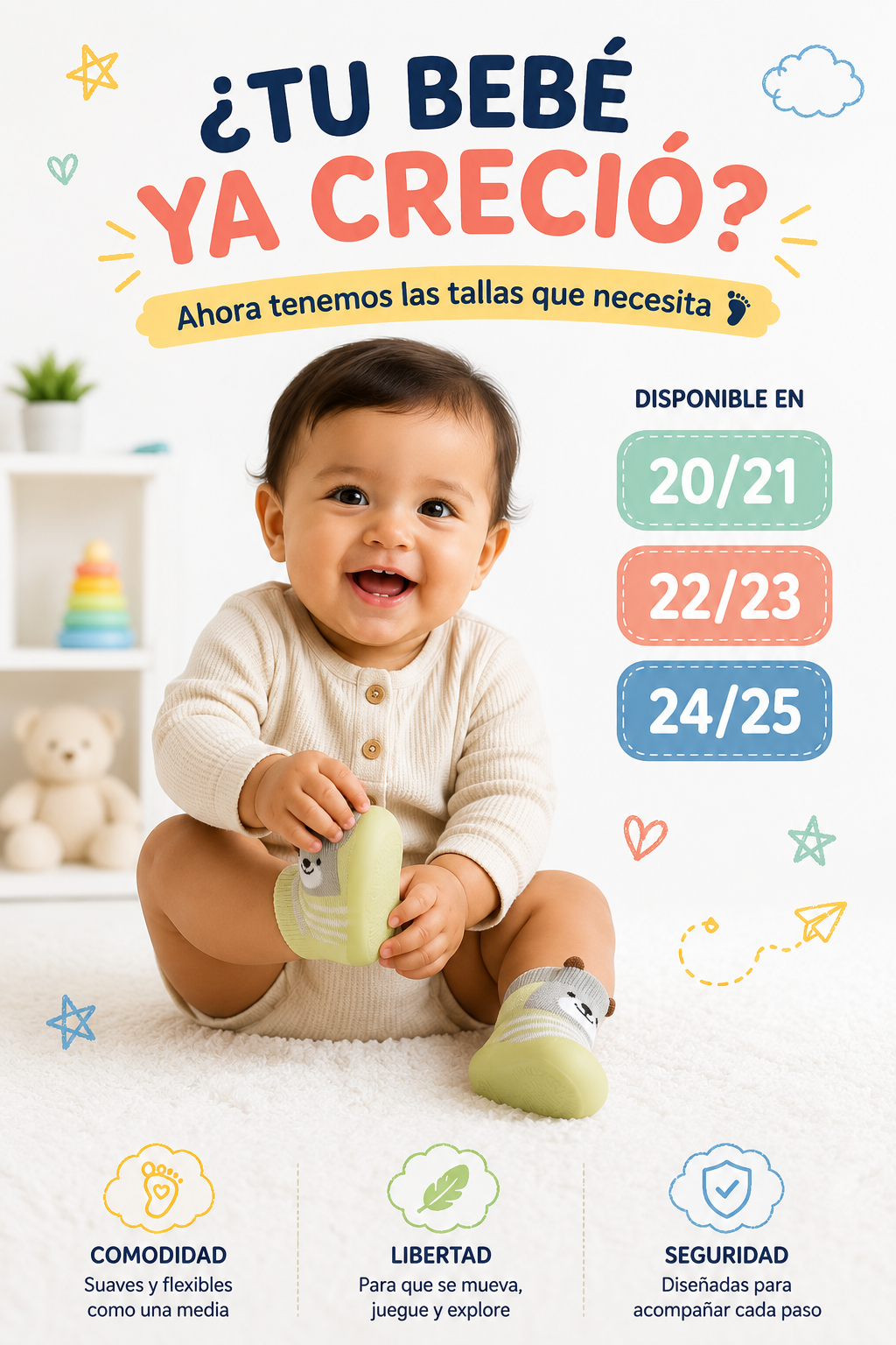 Medias tipo zapato x 3 Big