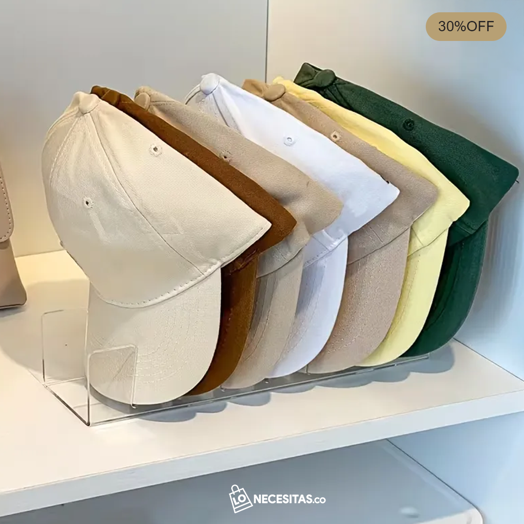 ORGANIZADOR DE GORRAS PARA 7 PUESTOS
