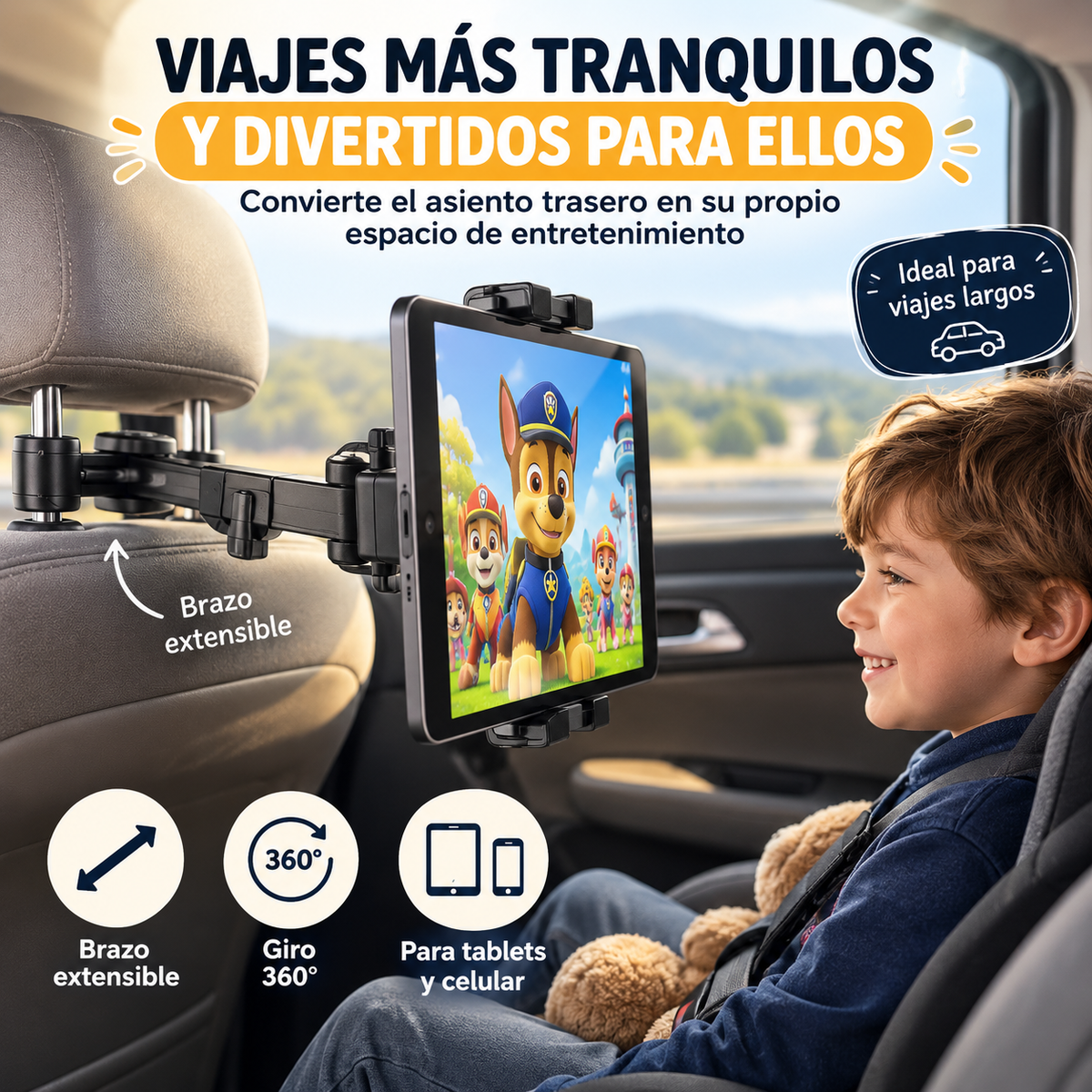 Soporte tablet para carro