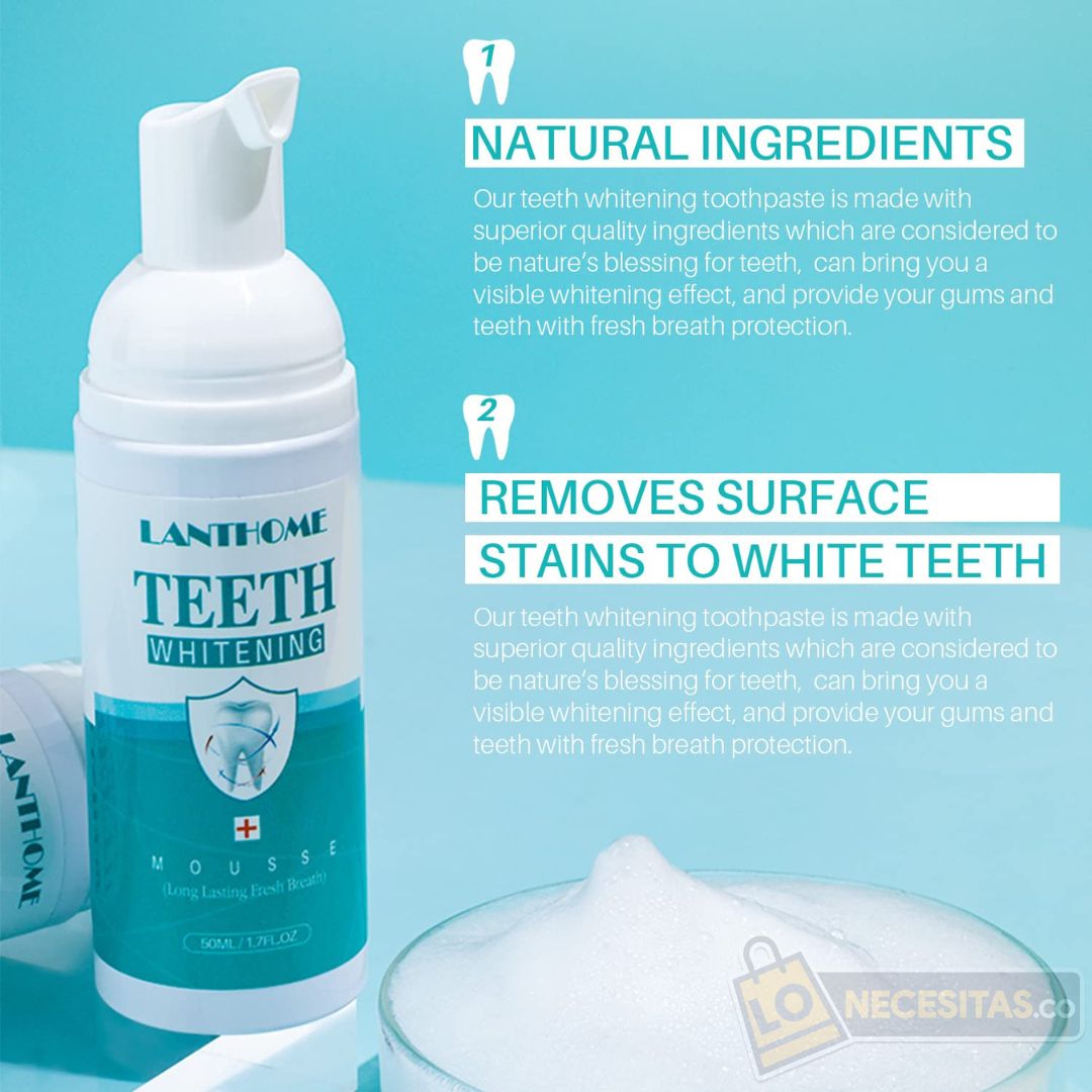 ESPUMA BLANQUEADORA DENTAL