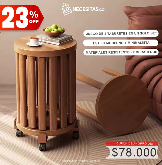 SILLAS ACOPLABLES DE 4 UNIDADES