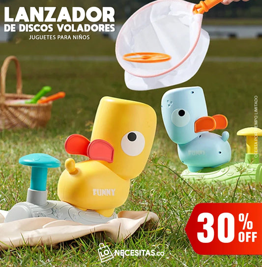 Lanzador De Discos Voladores / Juguetes Para Niños