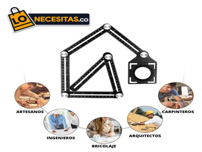 Regla De Medición De Múltiples Ángulos