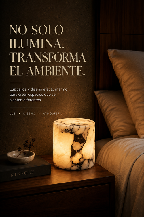 Lampara touch mini tipo mármol