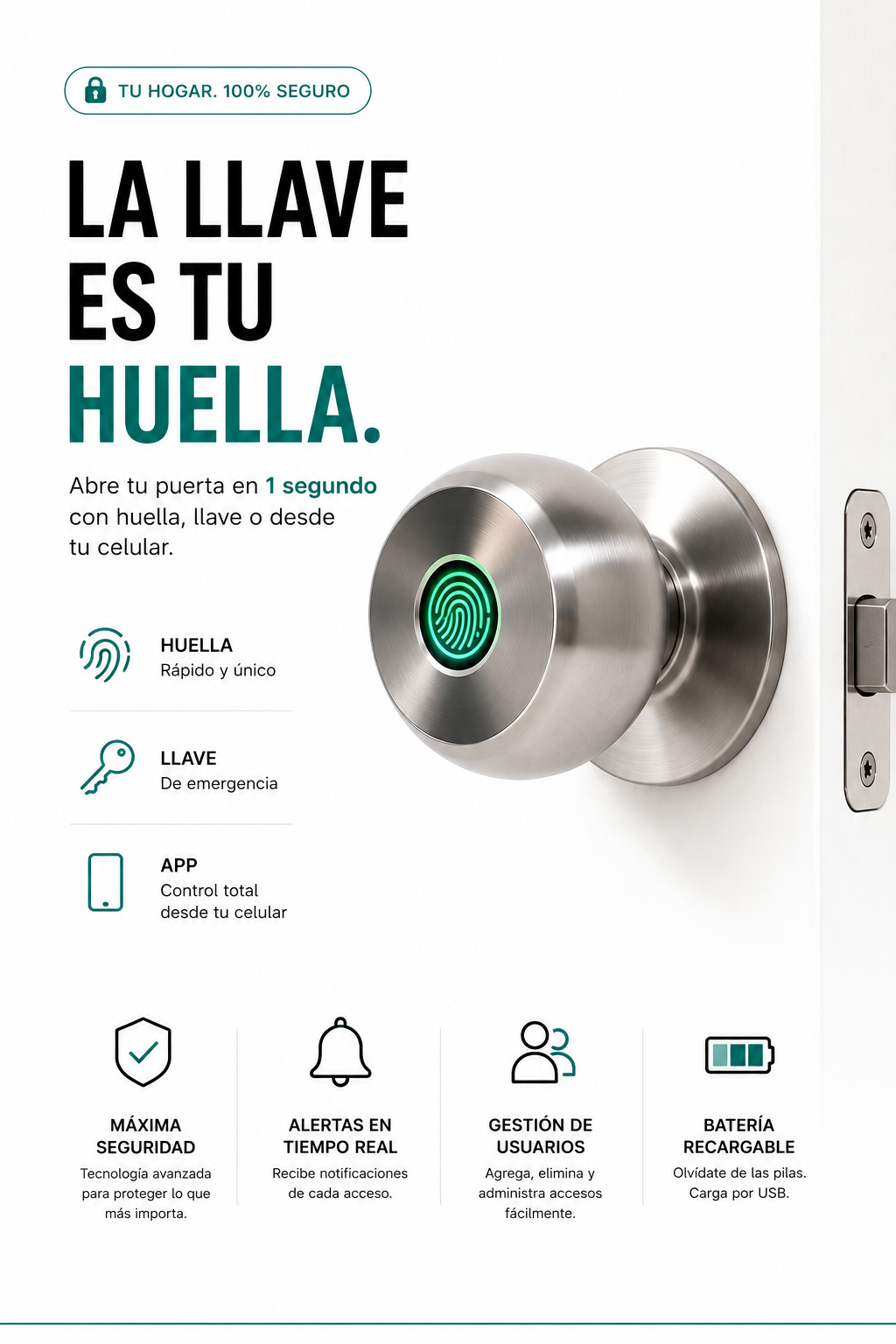 Cerradura de puerta inteligente