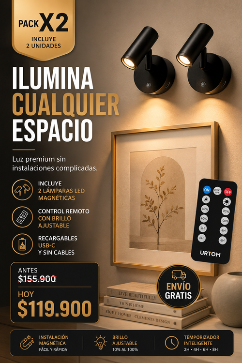 Luces decorativas sin cables X 2