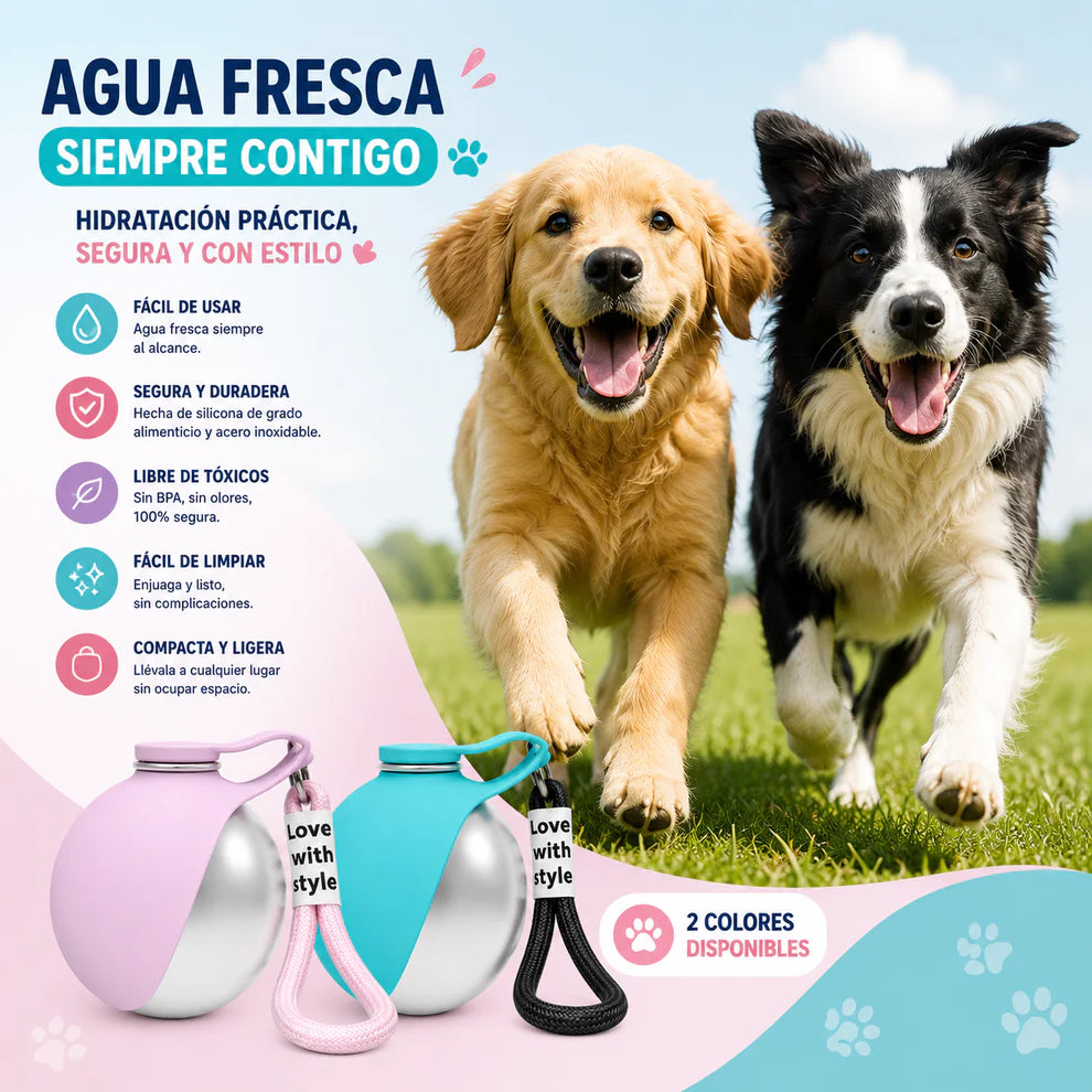 Bebedero portátil para mascotas