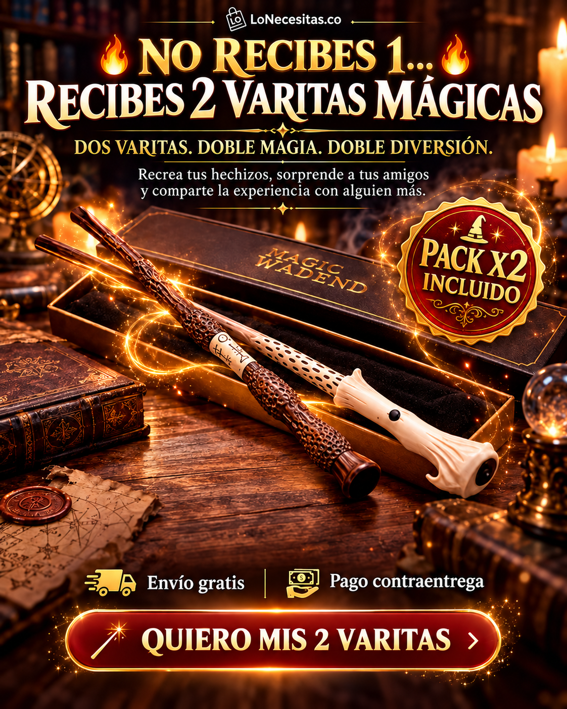 Varita Mágica Lanza Fuego