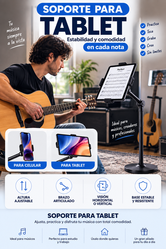 Soporte PRO para Celular y Tablet
