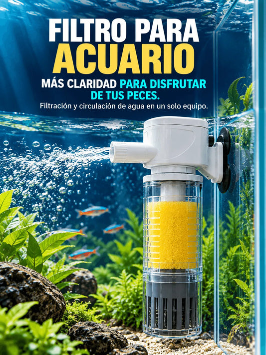 Filtro Silencioso para limpieza de Acuario