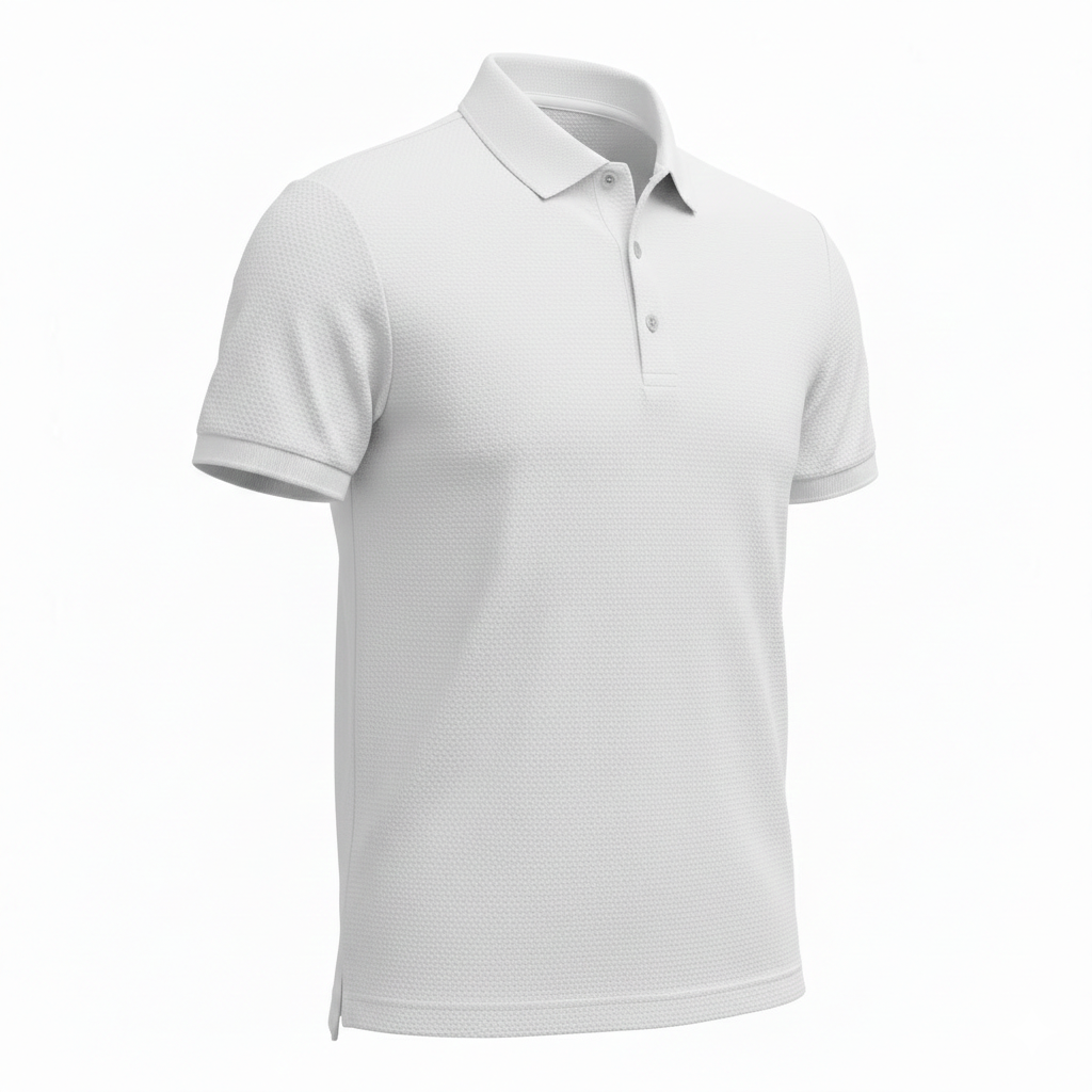 Camisa tipo polo texturizada de nylon – Secado rápido