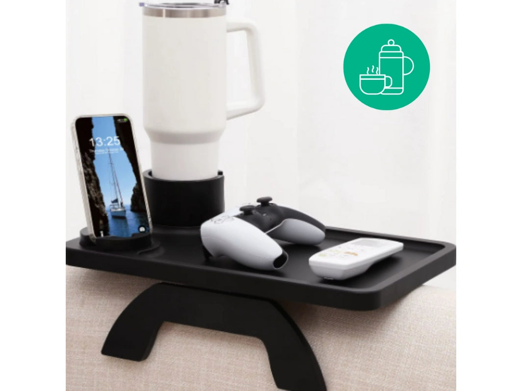 Soporte 3 en 1 para taza de sofá de bambú