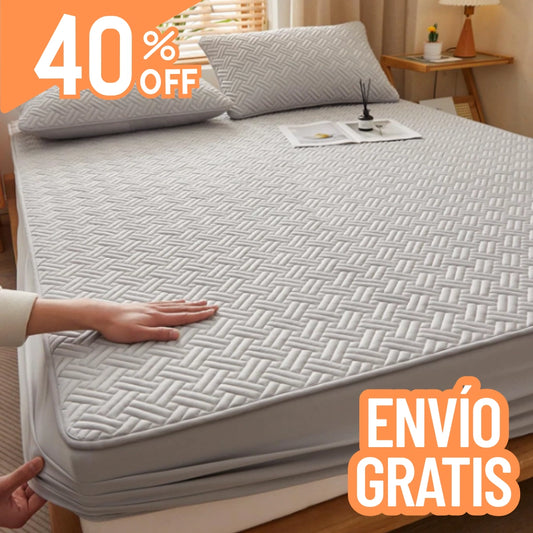 Protector Antifluidos de Colchon + Gratis 2 Fundas de Almohada