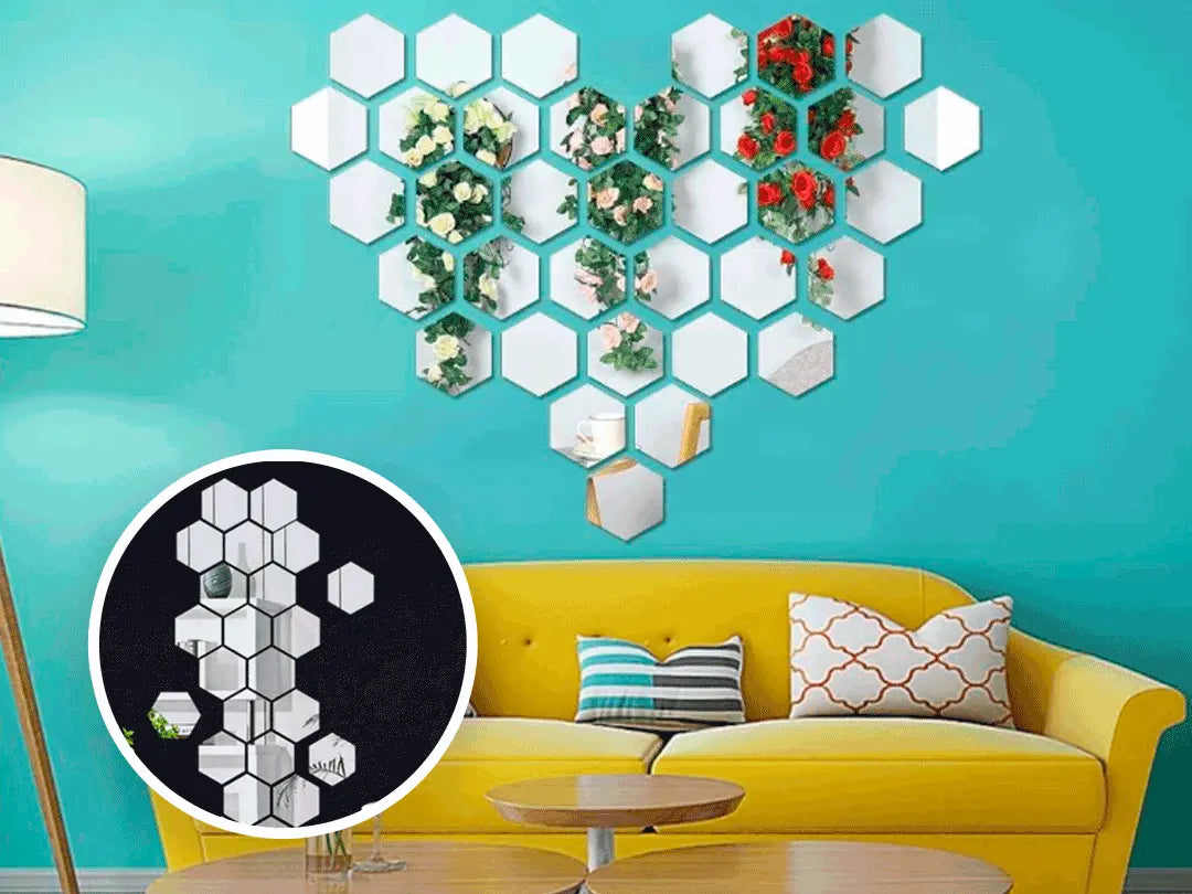 GeoEspejo® / ESPEJOS HEXAGONALES Pack x10