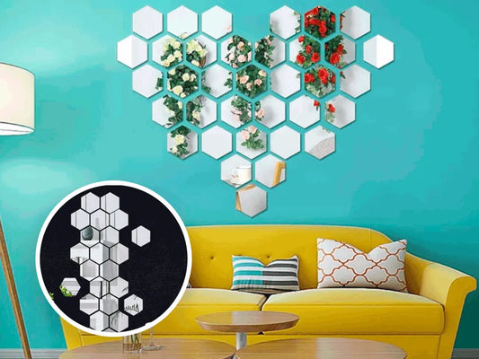 GeoEspejo® / ESPEJOS HEXAGONALES Pack x10
