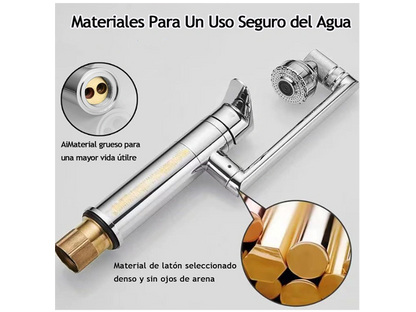 Grifo giratorio 3 en 1 para baño