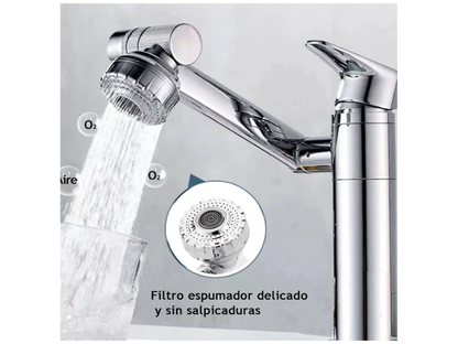 Grifo giratorio 3 en 1 para baño