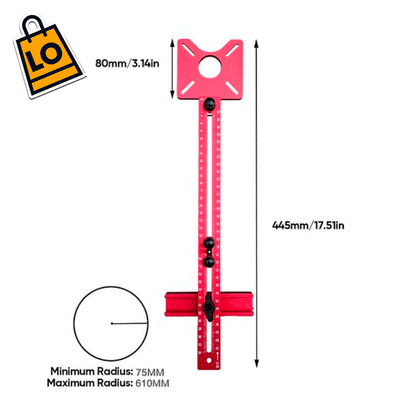 SOPORTE PARA RANURA DE FRESADO 4 EN 1