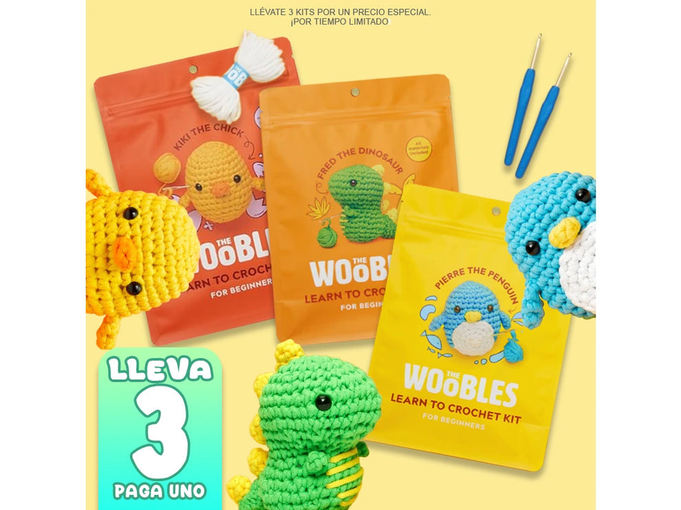 Kit de Crochet Aprende Crochet Fácil y rapido PROMO 3X1