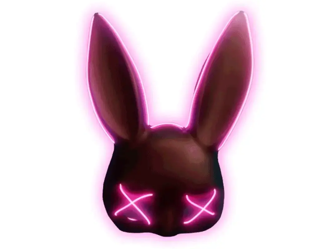 Máscara de Halloween / Máscara de conejo Playboy