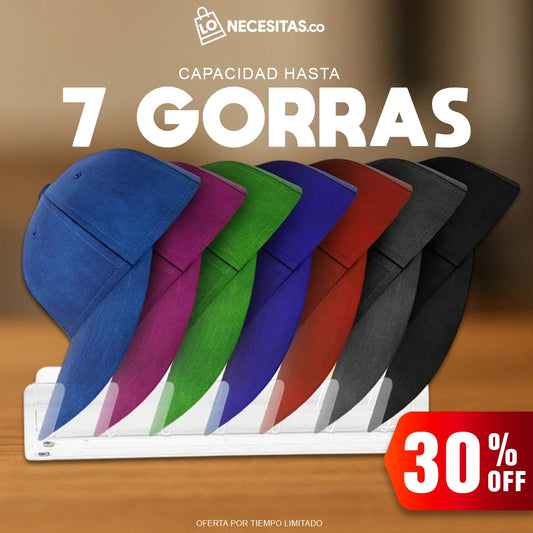 CapSpace® / ORGANIZADOR DE GORRAS DE 7 PUESTOS