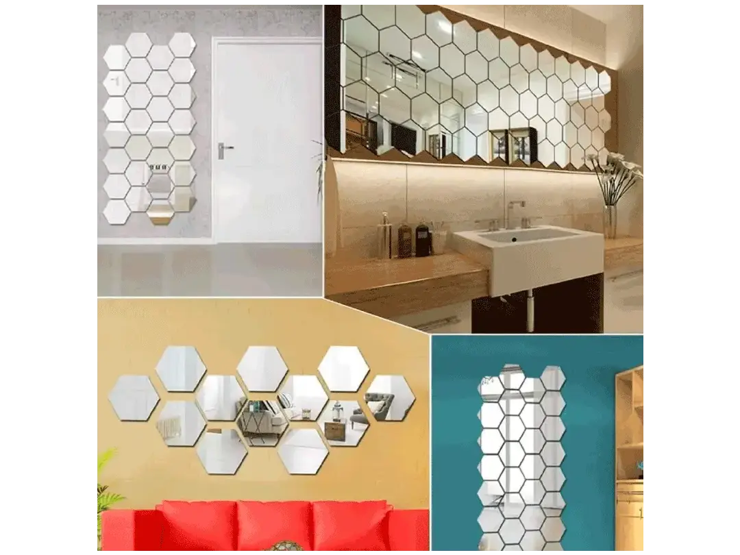 GeoEspejo® / ESPEJOS HEXAGONALES Pack x10