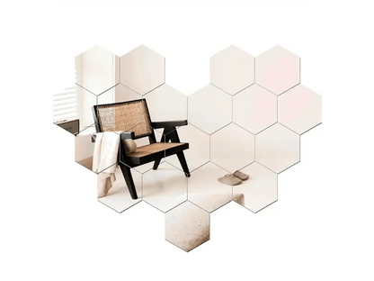 HexaView® / Espejo hexagonales decorativos Pack x10