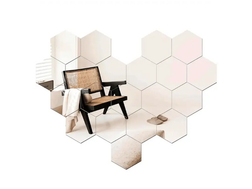 HexaView® / Espejo hexagonales decorativos Pack x10