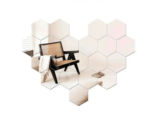 HexaView® / Espejo hexagonales decorativos Pack x10