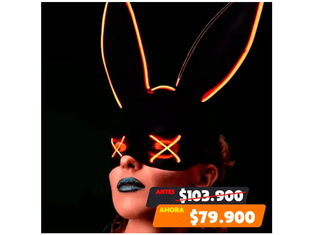 Máscara de Halloween / Máscara de conejo Playboy