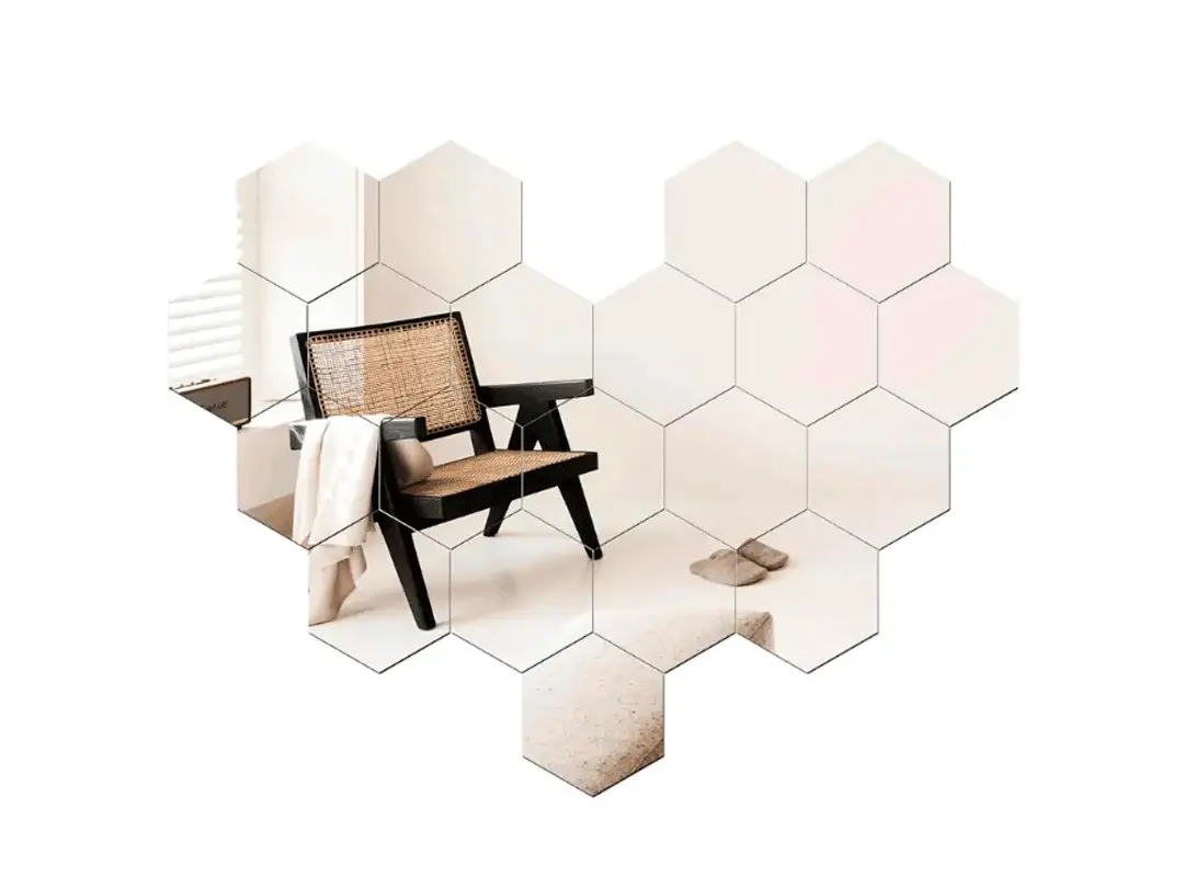 Espejo hexagonales Pack x10