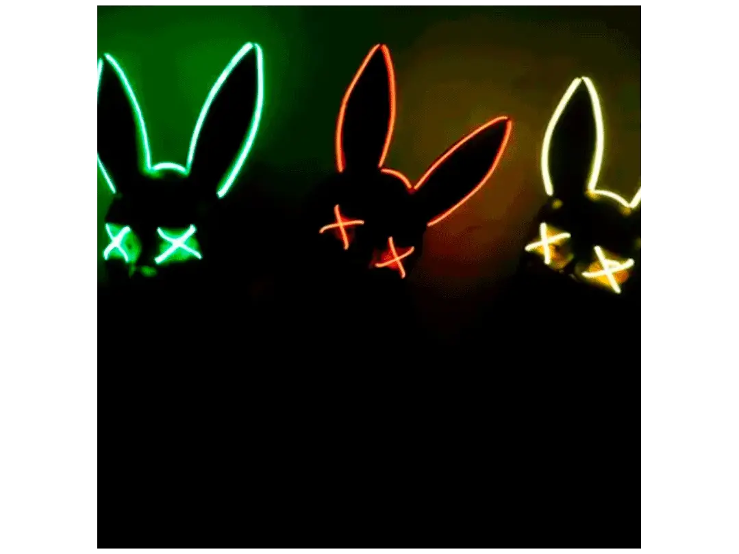 Máscara de Halloween / Máscara de conejo Playboy