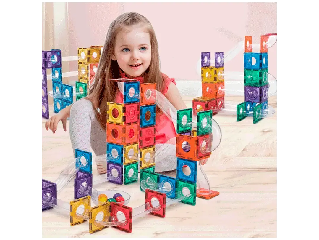Set De Construcción Tobogán Magnético