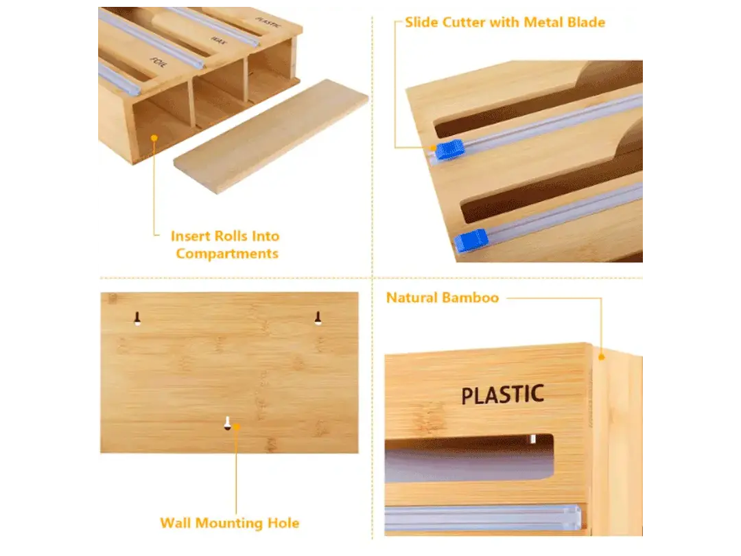 DispensaPlus® / Dispensador de bambú para cocina