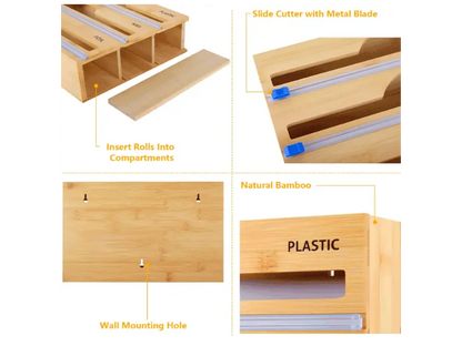 DispensaPlus® / Dispensador de bambú para cocina