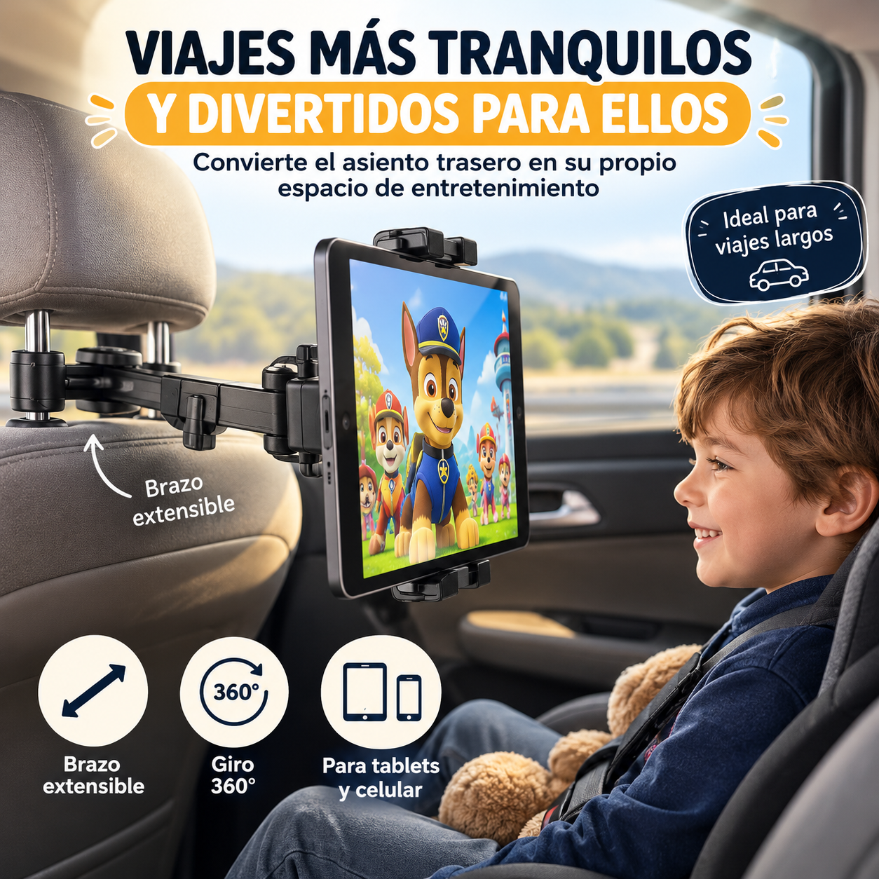Soporte tablet para carro