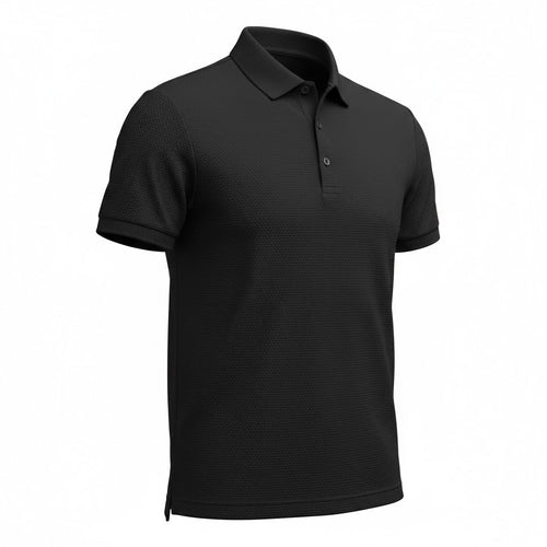 Camisa tipo polo texturizada de nylon – Secado rápido