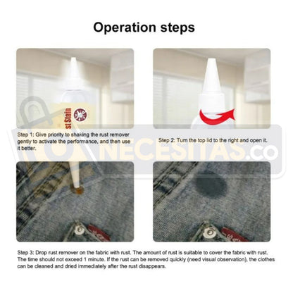 REMOVEDOR DE OXIDO EN ROPA