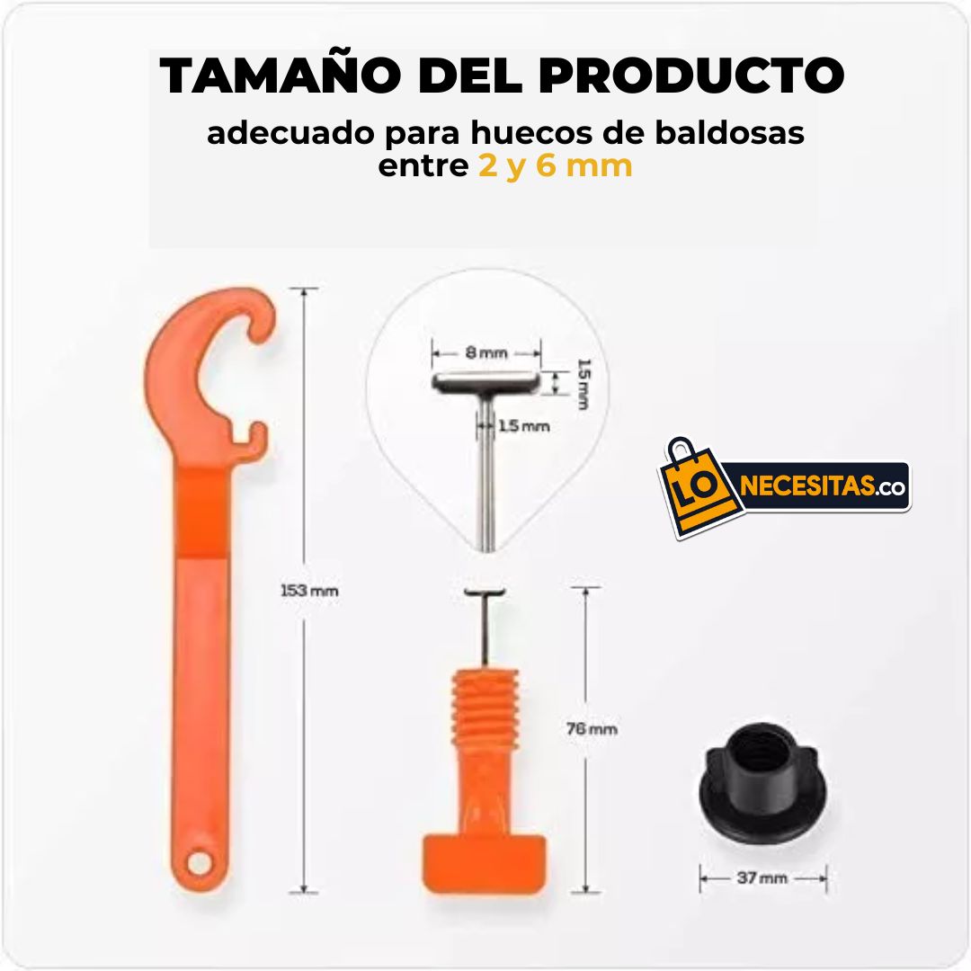 Sistema Nivelador de Ceramica (50 Unidades)